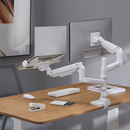 Alterzone Arm Luxe Heavy-duty Single Monitor Arm with Laptop Tray, White Alterzone Arm Luxe Heavy-duty Single Monitor Arm with Laptop Tray, White