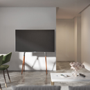Alterzone Quad TV Floor Stand for 49"-70" TV's, Walnut - DELENordic.com Alterzone Quad TV-lattiajalusta 49