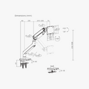 Alterzone Arm Momentum Heavy-duty Single Monitor Arm With USB-A/USB-C Ports, Space Gray Alterzone Arm Momentum Heavy-duty Single Monitor Arm, Space Gray