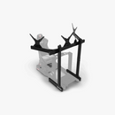 Trak Racer Freestanding Triple (3) Monitor Stand - up to 45" displays - DELENordic.com Trak Racer Freestanding Triple (3) Monitor Stand - up to 45