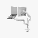Alterzone Arm Luxe Heavy-duty Single Monitor Arm with Laptop Tray, White Alterzone Arm Luxe Heavy-duty Single Monitor Arm with Laptop Tray, White