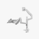 Alterzone Arm Luxe Heavy-duty Single Monitor Arm with Laptop Tray, White Alterzone Arm Luxe Heavy-duty Single Monitor Arm with Laptop Tray, White