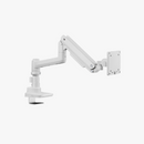 Alterzone Arm Luxe Heavy-duty Single Monitor Arm, White Alterzone Arm Luxe Heavy-duty Single Monitor Arm, White