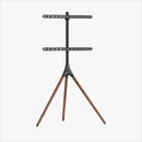 Alterzone Trio Easel TV Floor Stand for 45"-65" TVs, Walnut - DELENordic.com Alterzone Trio TV-lattiajalusta 45