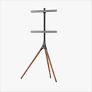 Alterzone Trio Easel TV Floor Stand for 45"-65" TVs, Walnut - DELENordic.com Alterzone Trio TV-lattiajalusta 45