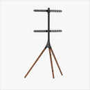 Alterzone Trio Easel TV Floor Stand for 45"-65" TVs, Walnut - DELENordic.com Alterzone Trio TV-lattiajalusta 45