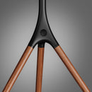 Alterzone Trio Easel TV Floor Stand for 45"-65" TVs, Walnut - DELENordic.com Alterzone Trio TV-lattiajalusta 45