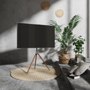 Alterzone Trio Easel TV Floor Stand for 45"-65" TVs, Walnut - DELENordic.com Alterzone Trio TV-lattiajalusta 45