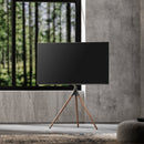 Alterzone Trio Easel TV Floor Stand for 45"-65" TVs, Walnut - DELENordic.com Alterzone Trio TV-lattiajalusta 45