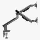 Alterzone Arm Duo Aluminum Monitor Arm, Space Gray - DELENordic.com Alterzone Arm Duo alumiininen monitorivarsi kahdelle 17