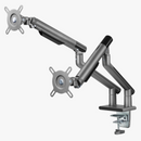 Alterzone Arm Duo Aluminum Monitor Arm, Space Gray - DELENordic.com Alterzone Arm Duo alumiininen monitorivarsi kahdelle 17