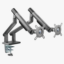 Alterzone Arm Duo Aluminum Monitor Arm, Space Gray - DELENordic.com Alterzone Arm Duo alumiininen monitorivarsi kahdelle 17