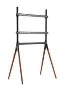 Alterzone Quad TV Floor Stand for 49"-70" TV's, Walnut - DELENordic.com Alterzone Quad TV-lattiajalusta 49