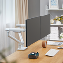 Alterzone Arm Duo USB Aluminum Monitor Arm, 2 x USB 3.0 Ports, White - DELENordic.com Alterzone Arm Duo USB alumiininen monitorivarsi kahdelle 17