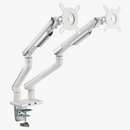 Alterzone Arm Duo USB Aluminum Monitor Arm, 2 x USB 3.0 Ports, White - DELENordic.com Alterzone Arm Duo USB alumiininen monitorivarsi kahdelle 17