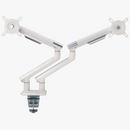 Alterzone Arm Duo USB Aluminum Monitor Arm, 2 x USB 3.0 Ports, White - DELENordic.com Alterzone Arm Duo USB alumiininen monitorivarsi kahdelle 17