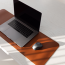 Alterzone Pad Desktop Sustainable Vegan Leather Surface, Cognac Brown - DELENordic.com Alterzone Pad Desktop Sustainable Vegan Leather Surface, Cognac Brown