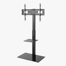 Alterzone Slim 7g TV Stand with Glass Base for 37"-70" TVs, Black - DELENordic.com Alterzone Slim 7g TV-lattiajalusta lasipohjalla 37