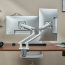 Alterzone Arm Duo Aluminum Monitor Arm, White - DELENordic.com Alterzone Arm Duo alumiininen monitorivarsi kahdelle 17