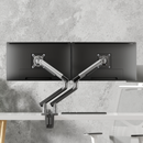 Alterzone Arm Duo Aluminum Monitor Arm, Space Gray - DELENordic.com Alterzone Arm Duo alumiininen monitorivarsi kahdelle 17