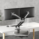 Alterzone Arm Duo Aluminum Monitor Arm, Space Gray - DELENordic.com Alterzone Arm Duo alumiininen monitorivarsi kahdelle 17