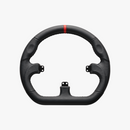 D型 ブラック レザー ステアリング Closed D Black Leather Rim - dele.io Asetek Closed D Black Leather Ratt