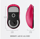Logitech G PRO X Superlight Wireless Gaming Mouse, Magenta - DELENordic.com Logitech G PRO X Superlight Wireless Gaming Mouse, Magenta