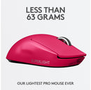 Logitech G PRO X Superlight Wireless Gaming Mouse, Magenta - DELENordic.com Logitech G PRO X Superlight Wireless Gaming Mouse, Magenta