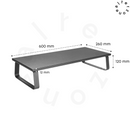 Alterzone Rise 2 Desktop Monitor Stand, Black - DELENordic.com Alterzone Rise 2 monitoritaso 13