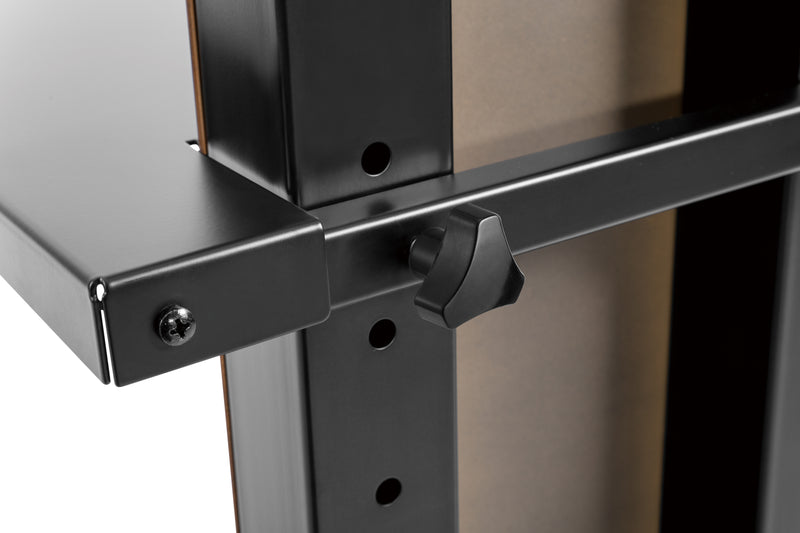 Alterzone Slim 7s TV Floor Stand with Shelf for 37"-70" TVs, Walnut - DELENordic.com Alterzone Slim 7s golvstativ med hylla för 37