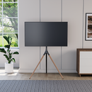 Alterzone Trio Lite Easel TV Floor Stand, Black & Walnut - DELENordic.com Alterzone Trio Lite TV-lattiajalusta 45