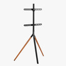 Alterzone Trio Lite Easel TV Floor Stand, Black & Walnut - DELENordic.com Alterzone Trio Lite TV-lattiajalusta 45
