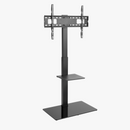 Alterzone Slim 7g TV Stand with Glass Base for 37"-70" TVs, Black - DELENordic.com Alterzone Slim 7g TV-lattiajalusta lasipohjalla 37