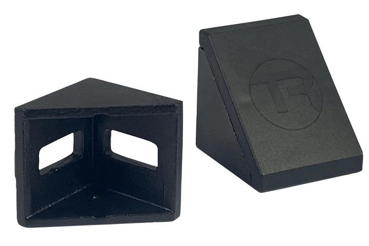 Trak Racer 40mm 8mm Slot Aluminum Corner Bracket & Cap - DELENordic.com Trak Racer 40MM 8MM urallinen alumiininurkka ja päätykorkki