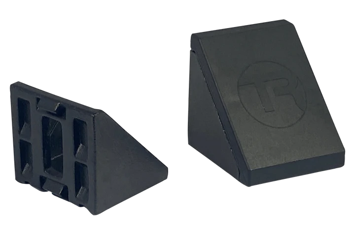 Trak Racer 40mm 8mm Slot Aluminum Corner Bracket & Cap - DELENordic.com Trak Racer 40MM 8MM urallinen alumiininurkka ja päätykorkki