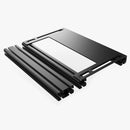 Trak Racer TR Universal Aluminum Profile Pedal Mount with Heel Plate - DELENordic.com Trak Racer Universal Aluminum Profile Pedal Mount with Heel Plate