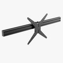 Trak Racer 800mm Long Anodized Black 80mm x 40mm Extruded Aluminum with VESA Mount - DELENordic.com Trak Racer Small Monitor Stand Center Piece with VESA Mount - 800MM / 31.5